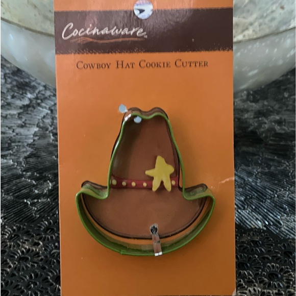 NEW Cocinaware Cowboy Hat Cookie Cutter Shaped Metal - Picture 1 of 6